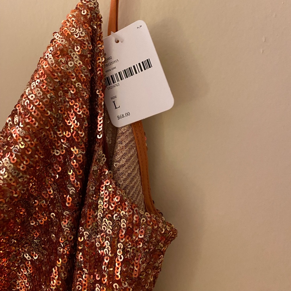 Free People Stop & Stare Sequin Cami - Picture 3 of 5